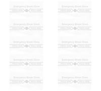 ERINGOGO 10Pcs Manual Fire Alarm Activation Switch Cover Replacement Glass Pieces Waterproof Heat Resistant Fire Panel Switch Glass in Kitchen