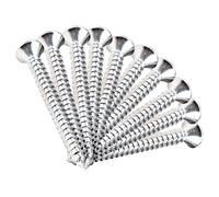 ERINGOGO 10Pcs Metal Guitar Neck Plate Screws Stainless Steel Replacement for Guitar Neck Plate Fixing and Reinforcement Easy Installation for Electric and Bass
