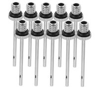 ERINGOGO 10pcs Metal Pump Needles for Football Basketball Inflation Multifunctional Sports Ball Valve Inflators Compatible with Various Sports Balls Quick and Efficient Air Filling Tool