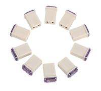 ERINGOGO 10pcs Micro Square Automotive Fuses for High Sensitivity Circuit Protection Heat-resistant Mini Low Profile Car Parts Space-saving Design for Vehicles and Fuse Block Terminals