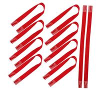 ERINGOGO 10pcs Mini Christmas Scarves Soft Double Sided Flocked Fabric Miniature Doll Accessories DIY Craft Decorations for Wine Bottles and Holiday Ornaments
