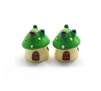 ERINGOGO 10pcs Mini Mushroom House Desktop Ornament Mixed Colors Micro Landscape Crafts for Basin Plant Supplies Fairy Garden Tabletop Decor Cute Miniature Dollhouse Accessories