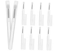 ERINGOGO 10pcs Mini Silicone Lip Brush Set with Cover Reusable Lipstick and Lip Gloss Applicator Wands Portable Makeup Tool for Travel and Daily Use