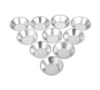 ERINGOGO 10pcs Mini Tart Tins Cake Moulds for Baking Egg Tarts Puddings and Small Cakes Versatile Small Pudding Basins for Steaming and Dessert Making