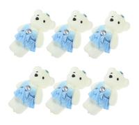 ERINGOGO 10Pcs Plush Bear Doll Adorable Stuffed Animal Wedding Bouquet Decoration Soft Cute Bear for Home Sofa Bed Indoor Display