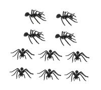 ERINGOGO 10Pcs Realistic Fake Black Ants Prank Halloween Decorations Creepy Imitation Bugs for Party Favors and Trick Treat Bags Home Decor