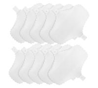 ERINGOGO 10Pcs Reusable Menstrual Cotton Pads with Lace Edge Washable Absorbent Sanitary Napkins for Women Leak-Resistant Panty Liners with Button Suitable for Light to Moderate Flow