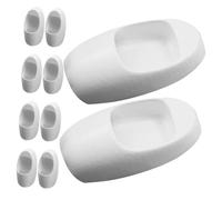 ERINGOGO 10pcs Scale Mini Urinal Model for Dollhouse Bathroom Decor Realistic Micro Toilet Accessories for DIY Architectural Displays and Table Scenes