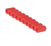 ERINGOGO 10pcs Silicone Drumstick Silent Tips Mute Drum Stick Protectors for Practice Red Mallet Covers for Reduced Volume and Drumstick Protection