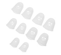 ERINGOGO 10pcs Silicone Kalimba Thumb Finger Protectors Soft Sleeves for Pain Relief and Practice, Anti-pain Kalimba Finger Covers for Beginners, Fingertip Protection Supplies