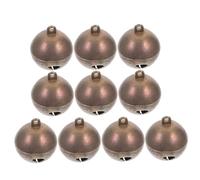 ERINGOGO 10pcs Small Copper Jingle Bells for Pet Collars Adjustable Large Dog and Goat Bells Christmas Craft Accessories Decorative Sound Tags