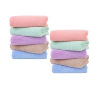 ERINGOGO 10pcs Small Pet Fleece Bedding Soft Absorbent Cage Liner for Guinea Pigs Hamsters Rabbits Microfiber Blanket Pad Washable Cozy Cage Mat