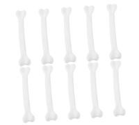ERINGOGO 10Pcs Small Plastic Skeleton Bones DIY Necklace Accessories Halloween Decoration for Haunted Houses Bags Hats Party Props