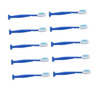 ERINGOGO 10pcs Soft Bristles Toothbrush Compact Short Handle Gum Care Self-harm Prevention for Prisons Detention Centers Mental Health Facilities