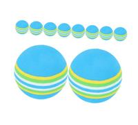 ERINGOGO 10pcs Soft Eva Colored Golf Balls for Indoor Practice Chew Resistant Training Balls for Skill Improvement and Interactive Play with Cats and Kittens
