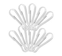 ERINGOGO 10pcs Stainless Steel Hooks for Pet Hammocks Lanyard Clips Banner Hooks for Hanging Parrot Feeders Small Animal Tunnels Easy Installation Versatile Attachment