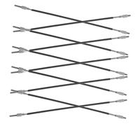 ERINGOGO 10pcs Tailpiece Kit Core Strings Easy-install Metal Wire Tail String for Violin Accessories