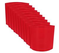 ERINGOGO 10pcs Thickened Cotton Captain Armbands Multifunctional Outdoor Sports Bands for School Teams Duty Sleeves Red Blank Armband Accessories