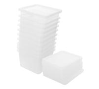 ERINGOGO 10pcs Transparent Small Reptile Terrariums Breeding Boxes with Ventilation for Turtle Accessories Scorpion Insect Gecko and Amphibian Enclosures