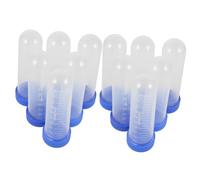 ERINGOGO 10pcs Transparent Test Tubes with Screw Cap Color Mixing Tubes for Elementary Students for Science Experiments and Learning Activities Laboratories