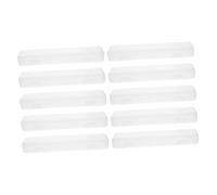 ERINGOGO 10pcs Transparent Toothbrush Travel Case Storage Box with Hanging Loop Portable Organizer for Outdoor Adventures School Bathroom Easy-Clean Nonslip Design