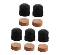 ERINGOGO 10pcs Trombone Slide Rubber End Tips Cork Pads Brass Valve Covers Instrument Repair Kit for Trumpet Saxophone Woodwind Accessories