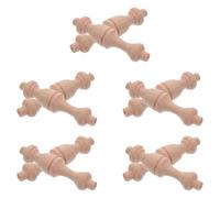 ERINGOGO 10pcs Unfinished Wood Stair Balusters 75x18mm DIY Decorative Wooden Spindles for Staircase Improvement and Furniture Crafts, Natural Wood Baluster Posts for Home and Garden