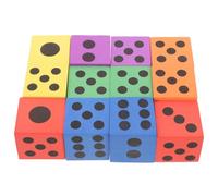 ERINGOGO 12-Piece EVA Foam Dice Set for Boys and Girls Big Colorful Playing Dice for Early Education and Games for Learning and Fun Activities
