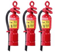 ERINGOGO 12 Scale Mini Fire Extinguisher Models for Dollhouse Accessories, Metal Simulation Flame Arrester Pendants, Mini House Ornament and Photography Props for Doll Play