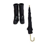 ERINGOGO 12 Scale Miniature Dollhouse Accessories Set with Rain Boots and Tiny Umbrella, Miniature Decor for Doll Decorations and House Display
