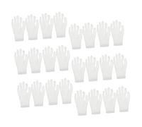 ERINGOGO 12pairs White Cotton Moisturizing Gloves for Hands Cotton Gloves for Adult Women and Men for Nighttime Skin Care