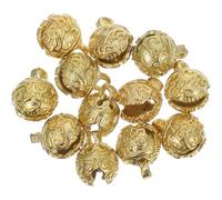 ERINGOGO 12pcs Antique Brass Bells Charms for Jewelry Making Tiny Chinese Style Hanging Pendants for DIY Bracelets Necklaces Keychains Pet Bells Wind Chimes Craft Supplies