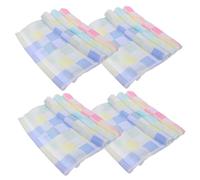 ERINGOGO 12pcs Baby Cotton Burp Cloths and Washcloths for Newborns, Absorbent Soft Muslin Squares for Boys and Girls, Breathable Toddler Washcloth Set