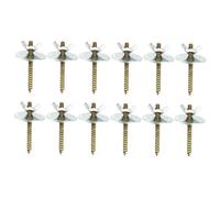 ERINGOGO 12pcs Bird Cage Screws and Nuts Kit with Gaskets M5*50mm for Bird Stand Perch and Hamster Platform Fixing Pet Cage Accessories Repair Tools for Parrot and Budgie
