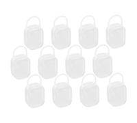 ERINGOGO 12pcs Boy Girl Pacifier Case Dummy Holder Dummy Storage Box Soother Case Travel Pacifier Holder Bibs Box Organizer