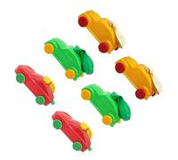 ERINGOGO 12pcs DIY Balloon Power Car for Educational Inertia Vehicle Models with Colorful Plastic Parts Enhances Hand Eye Coordination and Cognitive Skills Safe Non Toxic Random Color