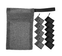 ERINGOGO 12Pcs Exfoliating Soap Pouches Multi Function Bar Soap Bags for Bathing Washing and Traveling Durable Mesh Design with Convenient Hanging Lanyard for Quick Drying