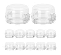 ERINGOGO 12pcs Gas Stove Knob Safety Covers, Heat Temperature Resistant Protectors for Gas Switch, Child Proof Stove Knob Locks for Kitchen