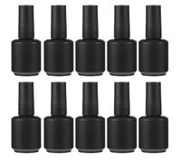 ERINGOGO 12pcs Glass Nail Polish Bottles Brush Refillable Empty Varnish Containers for Nail Art and Design for Personal Use and Professional Applications