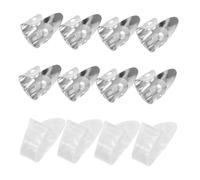ERINGOGO 12pcs Guitar Finger Picks Set Celluloid Thumb Metal Index Picks for Acoustic Guitar Banjo Ukulele Bass String Instruments Precision Control for Professional Fingerstyle Playing