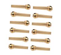 ERINGOGO 12pcs Guitar String Pin Pegs for Acoustic Guitar Bridge Brass Material String Musical Instrument Accessories Replacement Pegs for Fingerstyle Playing