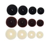 ERINGOGO 12pcs Hair Donut Bun Makers Hair Ropes for Women Flexible Chignon Maker for Daily Use and Exercise