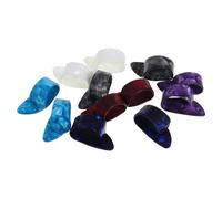 ERINGOGO 12pcs Harp Thumb Plectrums Flat Guitar Finger Picks for Acoustic Ukulele Banjo Comfortable Grip and High Sound Quality