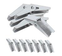 ERINGOGO 12pcs Heavy Duty Galvanized Iron Toggle Wing Bolt Anchors for Drywall Ceiling Wall Fixings Expansion Anchors for Hanging Lamps Shelves Cabinets and Water Heaters