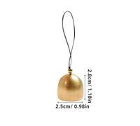 ERINGOGO 12pcs Hollow Alloy Jingle Bells for Christmas Tree Decoration Lightweight DIY Craft Ornaments with Black Rope Vintage Style Tiny Bells for Festive Holiday Hanging