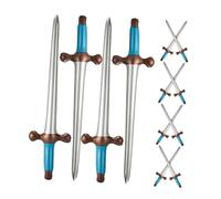 ERINGOGO 12pcs Inflatable Pirate Swords for Birthday and Halloween Party Supplies Cartoon Pirate Theme Cosplay Accessories for Adults