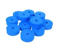 ERINGOGO 12Pcs Lake Blue Cymbal Felt Washer Double Layer Thick Felt Pads for Snare and Tom Cymbals Durable Cushioning Drum Maintenance Accessories for Beginners and Professionals