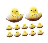 ERINGOGO 12pcs Mini Easter Chick Fluffy and Adorable Fuzzy Chicks for Easter Party Favors and Decorations for Adults Creative present Idea for Celebrations