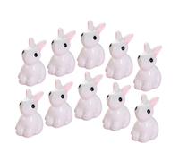 ERINGOGO 12pcs Mini Rabbit Figurines Miniature Resin Bunny Decor for Garden Balcony Car Compact Animal Ornaments with Cute Design gift for for for for for for for Home Micro Landscape