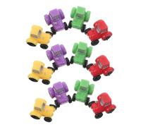 ERINGOGO 12pcs Mini Resin Tractor Figurines Realistic Farm Scene Decorations for Fairy Garden and Dollhouse Micro Landscape Sturdy and Detailed Miniature Farmer Vehicle Models